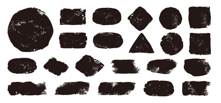 ベクターのスタンプ素材のセット