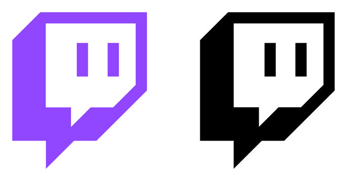 Twitch Logo Icon Vector