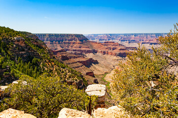 Grand Canyon, a gorge of the Colorado River, which is often considered one of the Wonders of the...