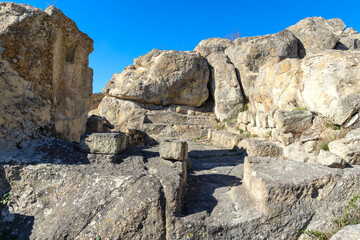 Ruins of Ancient thracian city of Perperikon, Bulgaria