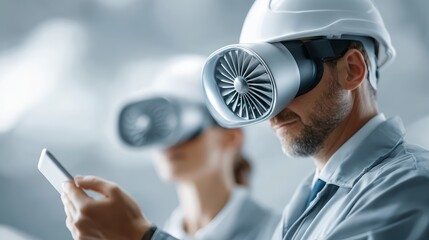 VR Engineering Team: Future Tech & Engineering Stock Photo, Technology, Teamwork, Design