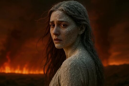 God Punishes Sodom and Gomorrah with Fire and Sulfur from Heaven