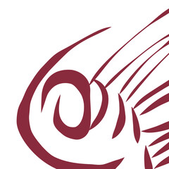 Modern abstract calligraphy of the word 'Coffee'