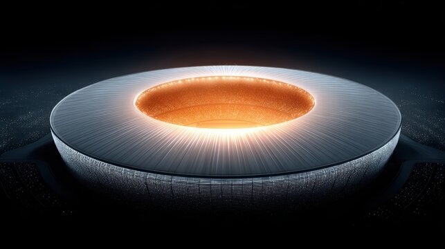 Futuristic Stadium Stock Photo: Sports Arena, Architecture, Design, Abstract - Powered by Adobe