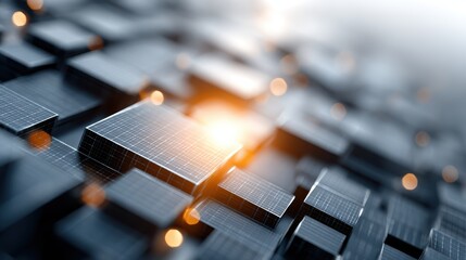 Solar Panel Technology: Clean Energy Solutions Abstract, Design