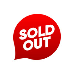 Sold Out and price tag, label. Sold out tag label design on white background. Vector illustration.