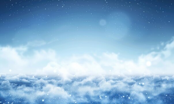 Abstract cloudscape background with dreamy sky and soft light effects