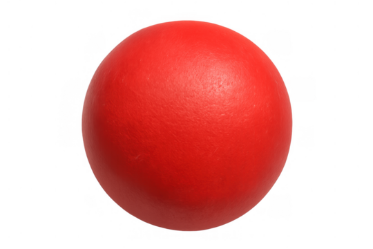 Red clown nose close-up for charity, humor, and fun, transparent background for easy use, promoting comedy events