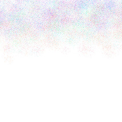 Gradient of Pastel Glitter Dots Falling From Above