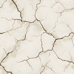Fototapeta premium Cracks on the surface. Seamless simple pattern. Popular image on a neutral transparent background for designers, marketers.
