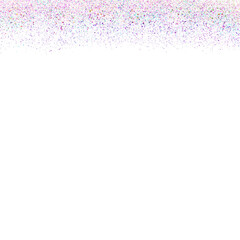 Vibrant Multicolored Speckled Particles Falling Down