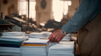 Medium shot displaying a workshop setting where different brochure folding styles are demonstrated illustrating practical techniques for effective communication