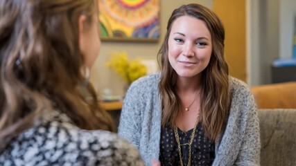 HR specialist providing personalized support and guidance in a comfortable setting for employees facing workforce transitions.