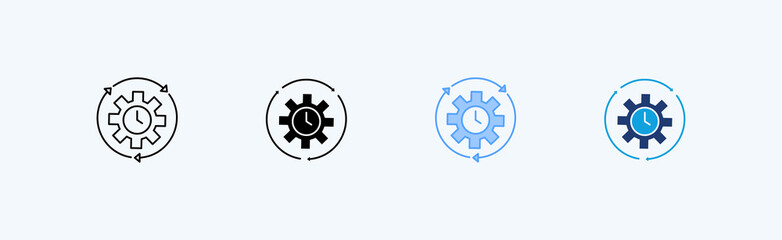 Efficiency Multiple Style Icon