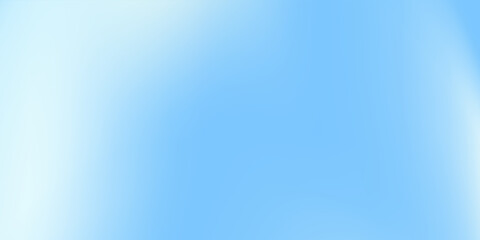 Sky Blue Gradient Vector Background. Abstract Light Blue Gradation Background. Soft Gradient Texture Banner Template. Modern Luxury Backdrop. Curve Layout Concept.