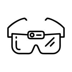 Illustration of modern AR glasses