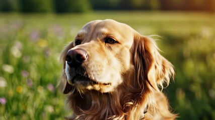 Joyful dogs playing in lush grass, capturing the carefree concept of relaxation and simplicity, perfect for promoting calmness or highlighting the importance of appreciating natures serenity.