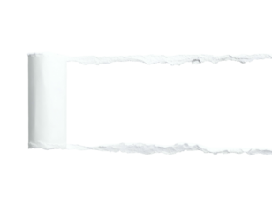 Torn paper border effect reveals black background