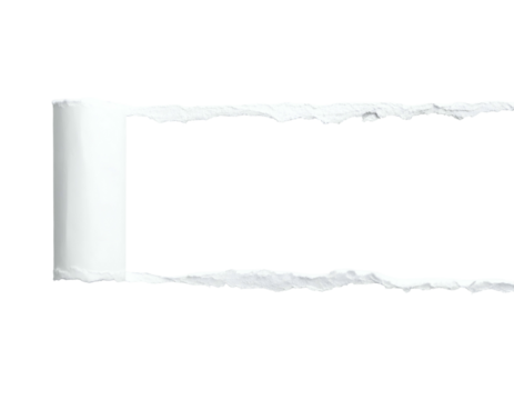 Torn paper border effect reveals black background