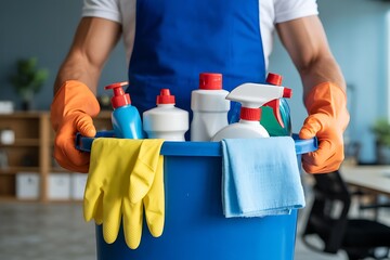 cleaning supply, office workspace