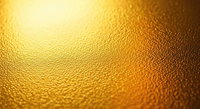 Textured golden surface with a bright light source creating a warm, inviting, and luxurious feel