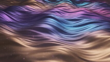 Abstract Waves of Color A Mesmerizing Visual Journey. - Powered by Adobe