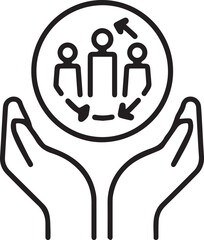 Retention Icon Set Multiple Style Vector Illustration