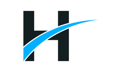 Modern Letter H Finance Logo