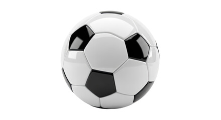 Obraz premium Classic Black and White Soccer Ball for Sports and Recreation 13.