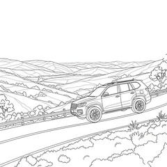 Car Coloring Page