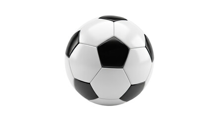 Naklejka premium Classic Black and White Soccer Ball for Sports and Recreation 21.