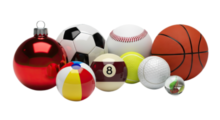 Collection of Sports Balls for Various Games.