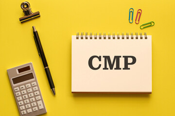 There is notebook with the word CMP. It is an abbreviation for Consent Management Platform as...