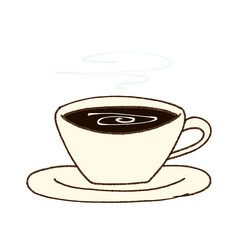 手描きカフェイラスト / コーヒー / やさしい雰囲気