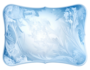 Intricate frosty swirls create a delicate, ethereal winter scene