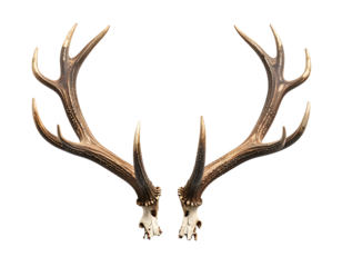 Majestic antlers with detailed skull base