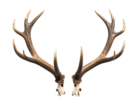 Majestic antlers with detailed skull base