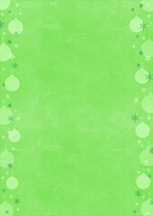 christmas background with ornaments and snowflakes