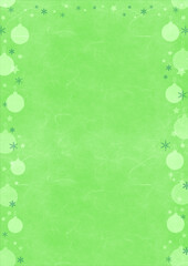 christmas background with ornaments and snowflakes