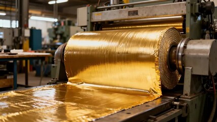 Midrange shot of advanced insulating materials being applied on industrial equipment demonstrating enhanced heat retention and energysaving capabilities