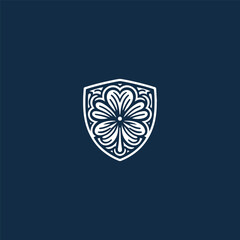Clove shield logo template vector illustration design