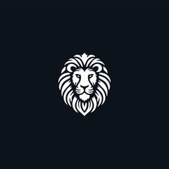 Lion head logo template vector illustration design