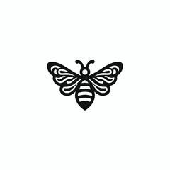 Bee logo template vector illustration design
