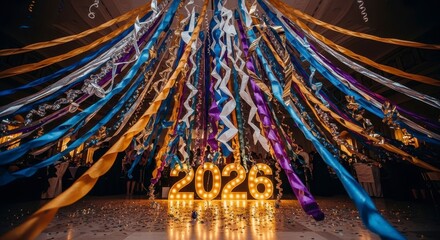 2026 New Year Party Celebration Streamers.