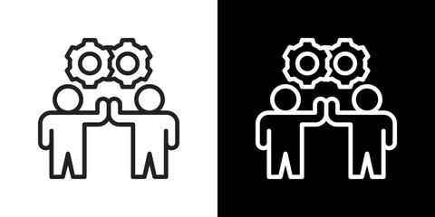 Alliance Icon Line Styles Vector Illustration 