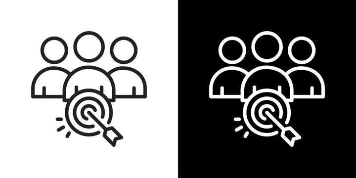 Task Force Icon Line Styles Vector Illustration 