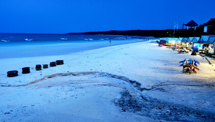 beach at night