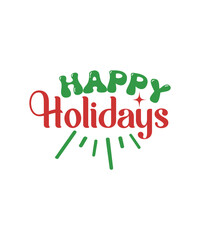 Happy Holidays svg