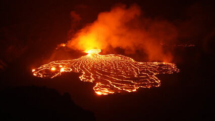 Hawaii Volcanoes National Park Lava from Halemaumau