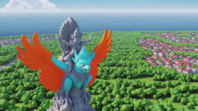 Garuda Wisnu Kencana Statue Animation: Cultural Landmark, Indonesian Art, Tourism